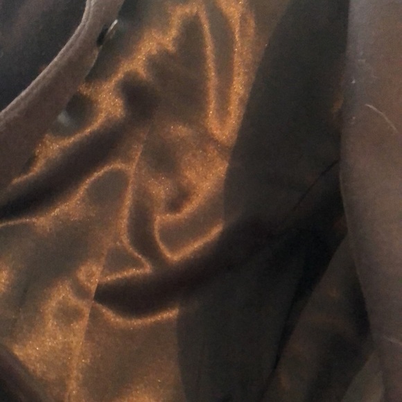 Tailored Chocolate Brown Wool/Cotton Trench Coat Size 10 Novelti Adorab… - Picture 10 of 14